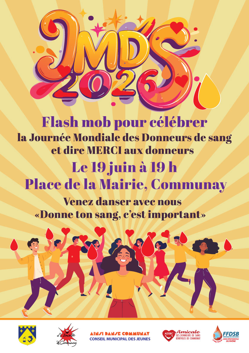 Flash Mob JMDS Don de sang, c'est important